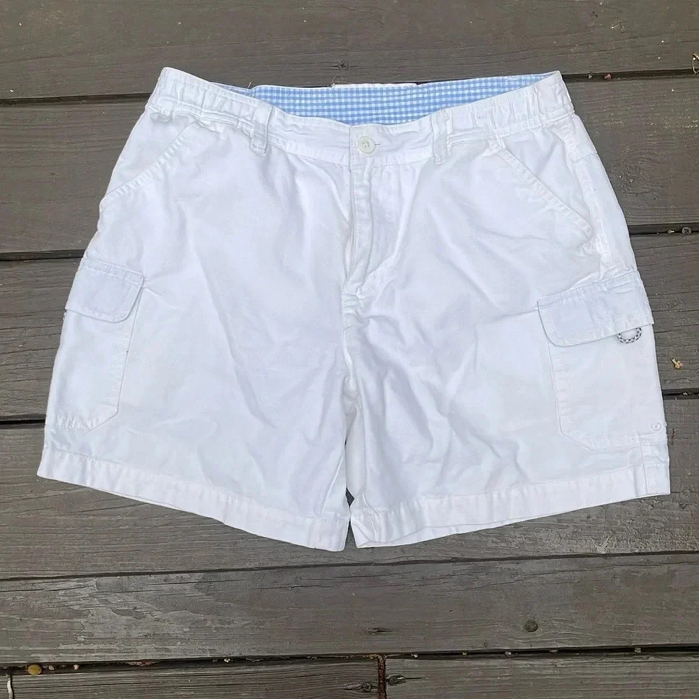 Columbia white PFG shorts size 6L